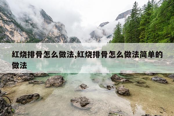 红烧排骨怎么做法,红烧排骨怎么做法简单的做法