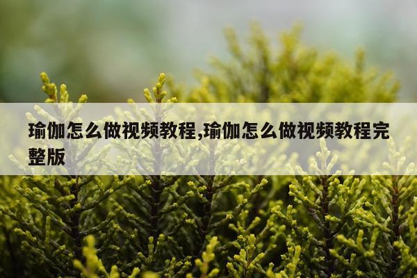 瑜伽怎么做视频教程,瑜伽怎么做视频教程完整版