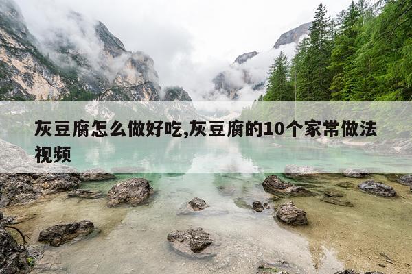灰豆腐怎么做好吃,灰豆腐的10个家常做法视频