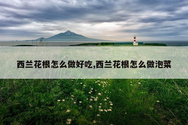 西兰花根怎么做好吃,西兰花根怎么做泡菜