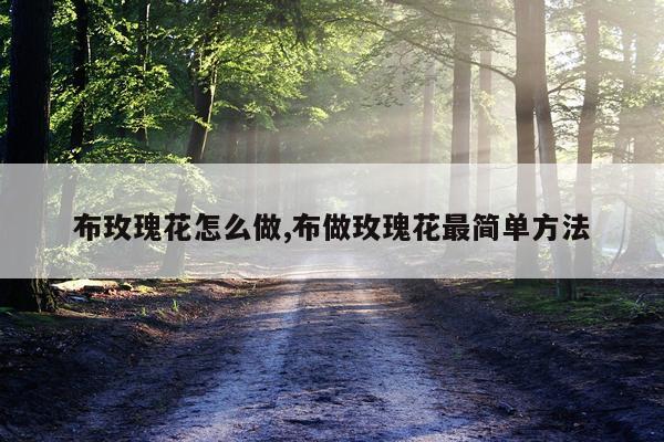 布玫瑰花怎么做,布做玫瑰花最简单方法